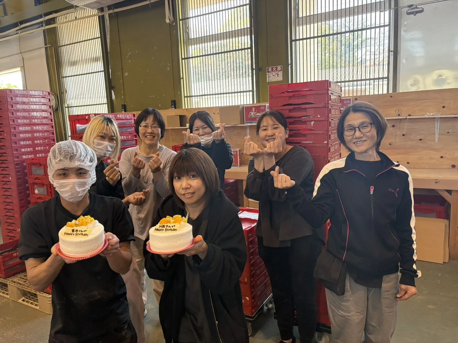 社員の誕生日祝い