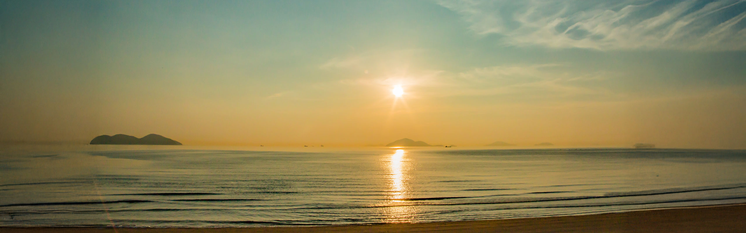 西浜の夕景