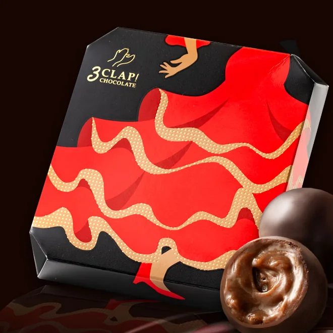 3CLAP! CHOCOLATE の箱とボンボンショコラ