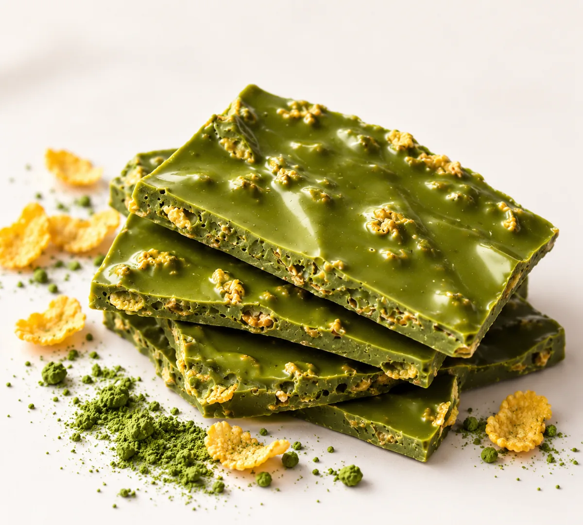 ザグザグ抹茶の割れチョコ